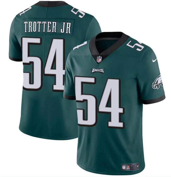 Youth Philadelphia Eagles #54 Jeremiah Trotter Jr Green 2024 Draft Vapor Untouchable Limited Stitched Football Jersey